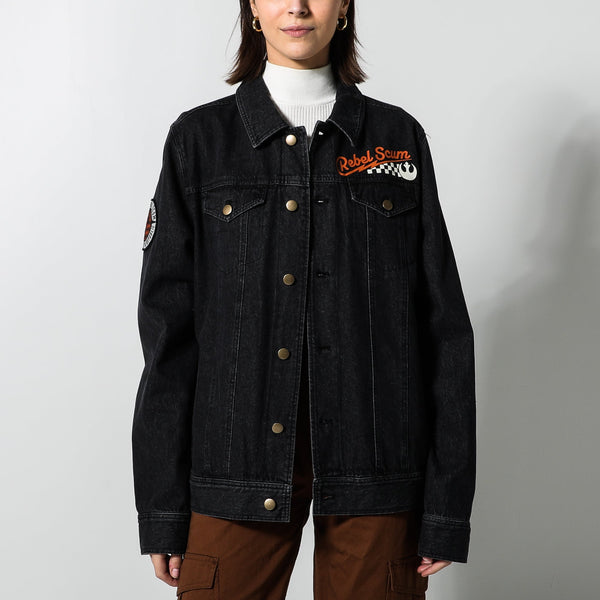 Rebel Scum Black Denim Jacket